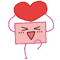 Gif animé coeur heureux